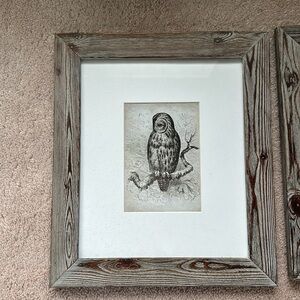 2 Rustic wood picture frames farmhouse decor